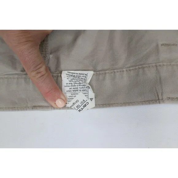 Vintage Y2K Carhartt Mens 48x26 Distressed Original Fit Wide Leg Pants Beige Tan